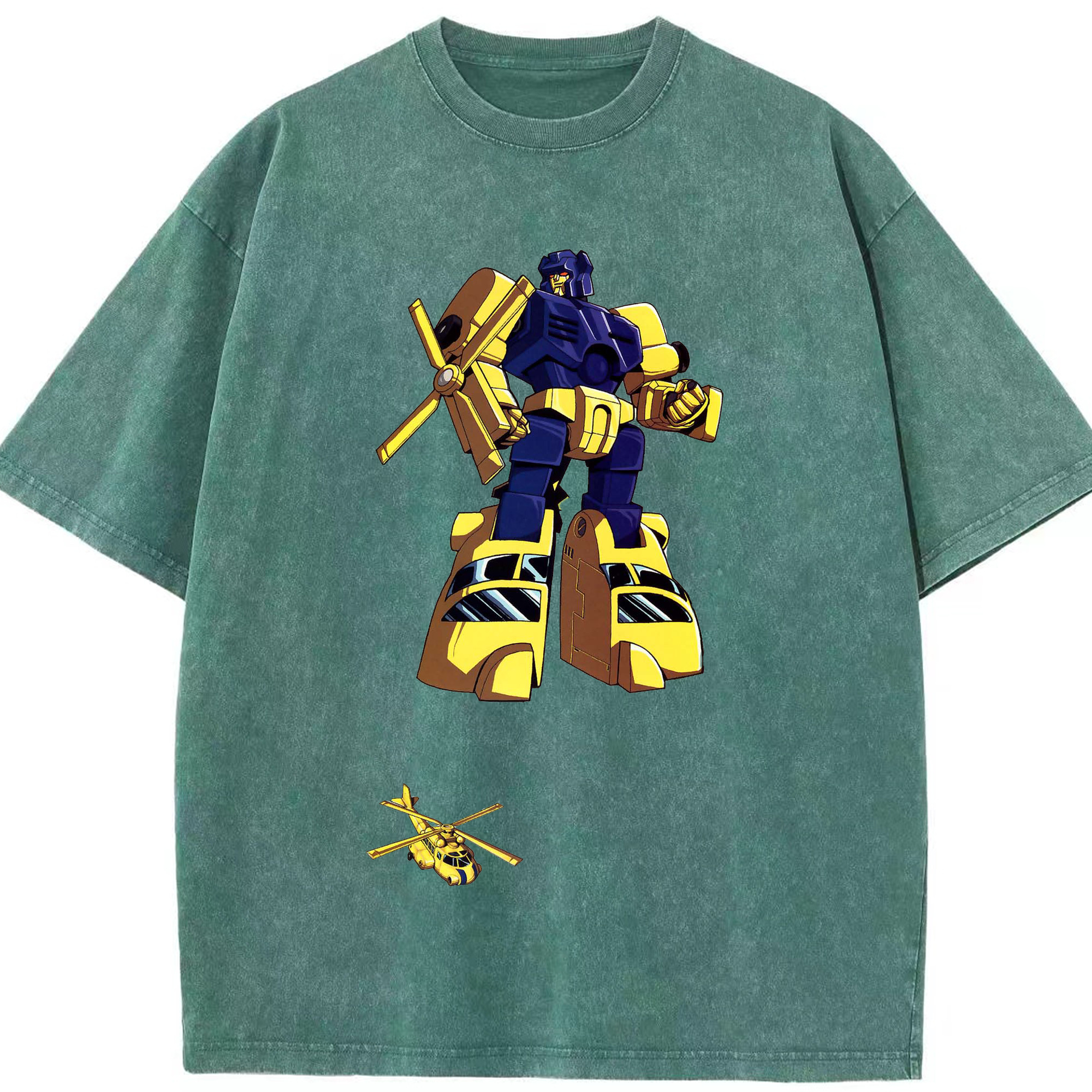 （画像用）  綿100% ヴィンテージ風 半袖Tシャツ（フロントプリント）